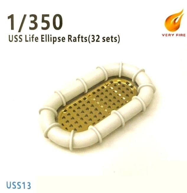 Very Fire 1/350 USS Life Ellipse Rafts (30 sets) VFUSS13