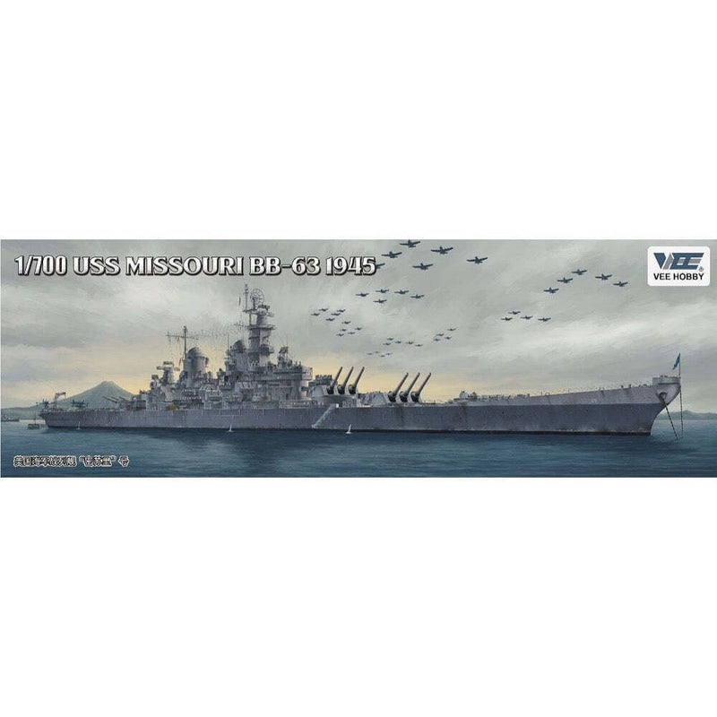 VH-V57003 Vee Hobby 1/700 Missouri Battleship BB-63 1945 Plastic Model Kit