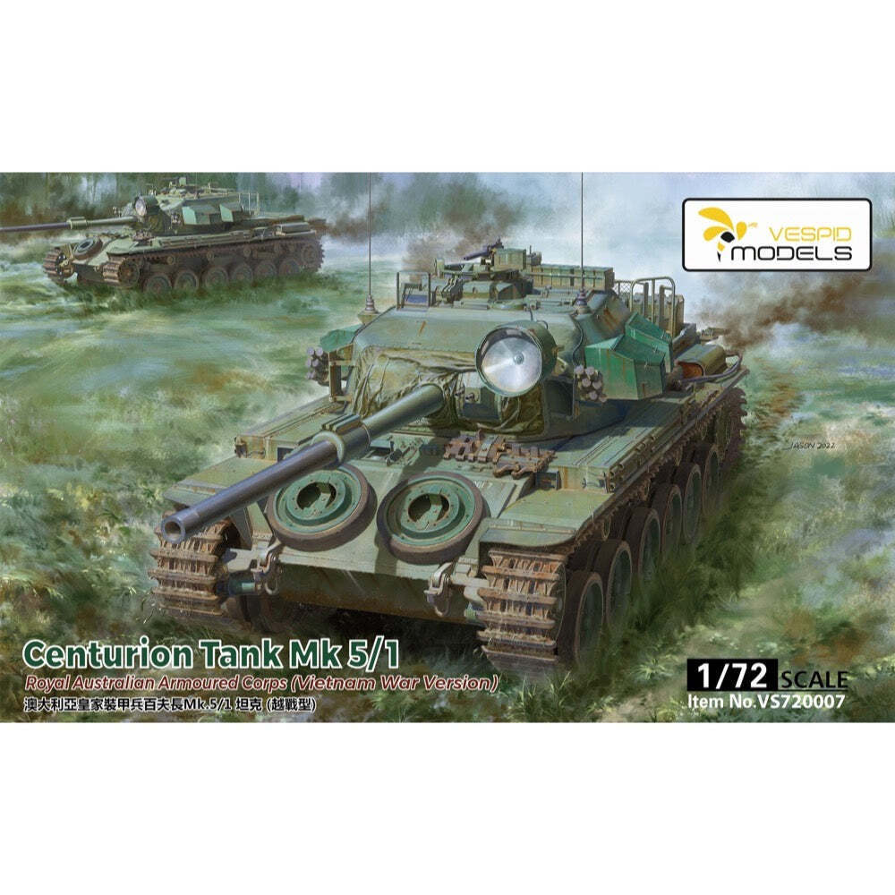 VS720007 Vespid 1/72 Centurion Tank Mk5/1 Royal Australian Armoured Corps Plastic Model Kit Vespid