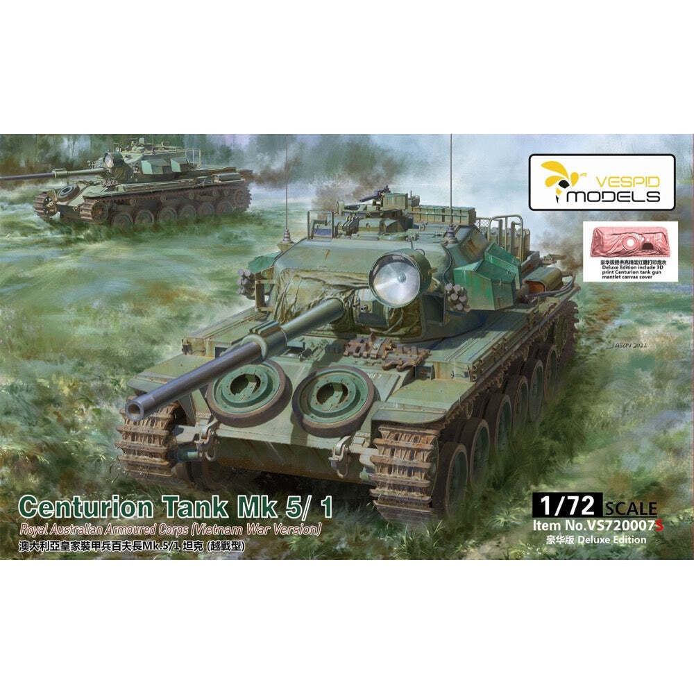 VS720007S Vespid 1/72 Centurion Tank Mk5/1 Royal Australian Armoured Corps 3D Print Model Kit Vespid