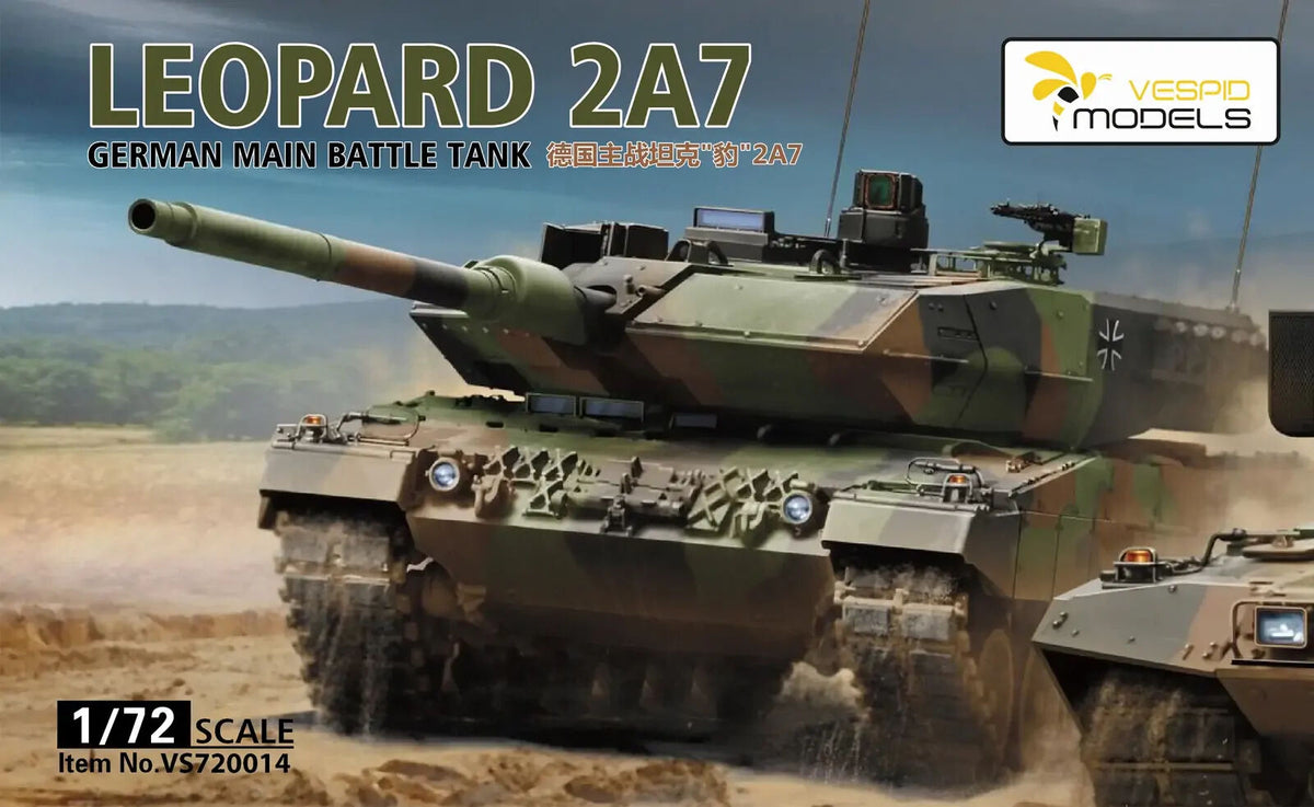 Vespid 1/72 German Main Battle Tank Leopard 2 A7 Plastic Model Kit VS720014