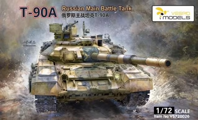 Vespid 1/72 T-90A Russian Main Battle Tank Plastic Model Kit VS720026