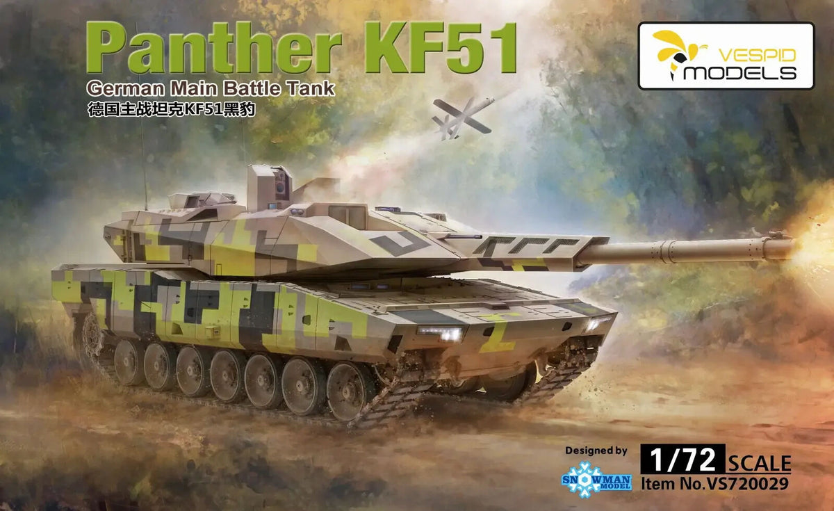 Vespid 1/72 Panther KF51 German Main Battle Tank Plastic Model Kit VS720029S