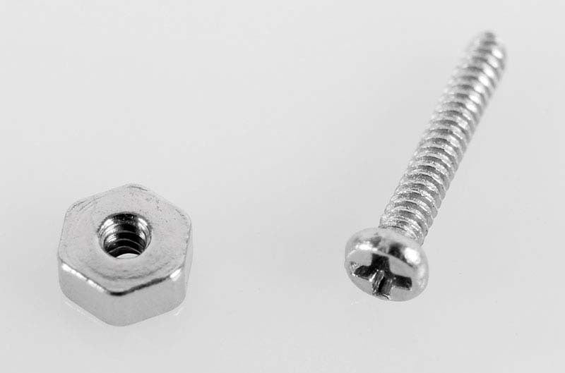 VVV-C0002 1mm x 6mm Machine Screw and Nut RC 4WD