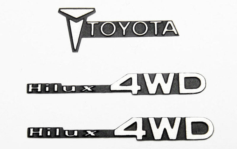 VVV-C0007 1/10 Metal Emblem for Tamiya Hilux RC 4WD