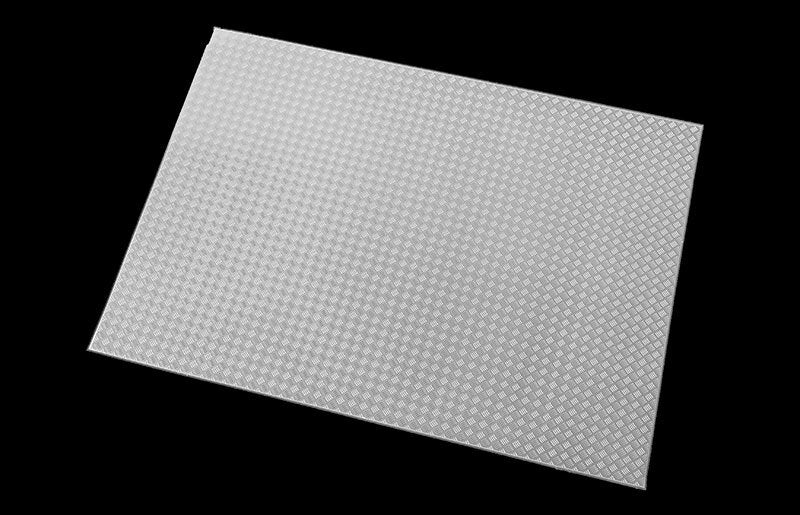VVV-C0013 Scale Diamond Plate Aluminum Sheets (Style A) RC 4WD