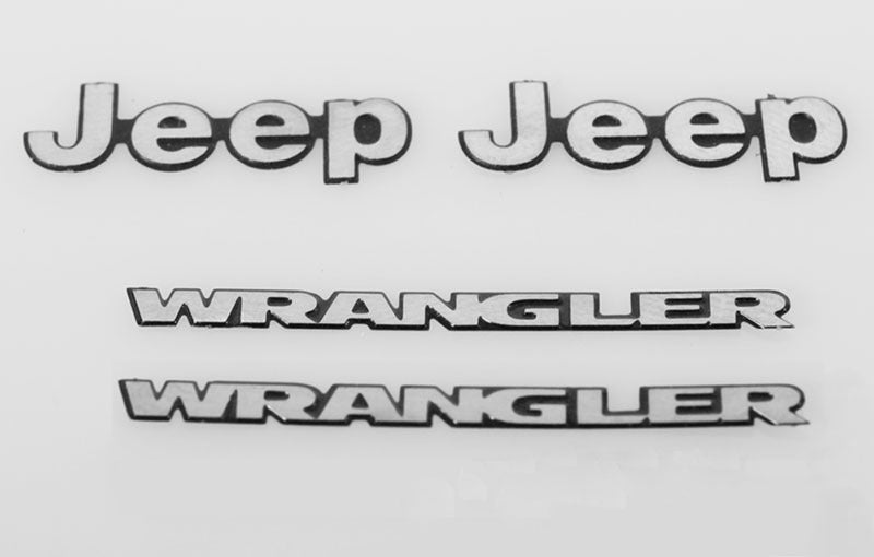 VVV-C0060 1/10 Metal Logo for Tamiya CC01 Wrangler RC 4WD