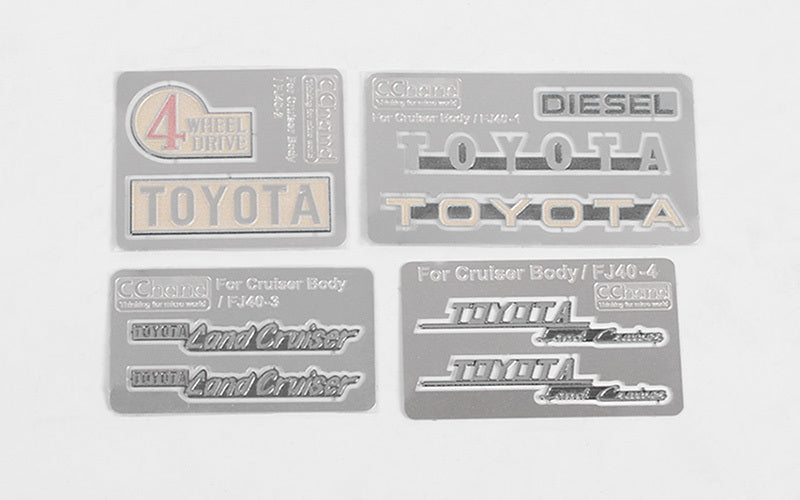 VVV-C0128 Complete Metal Emblems Set for RC4WD Cruiser Body RC 4WD