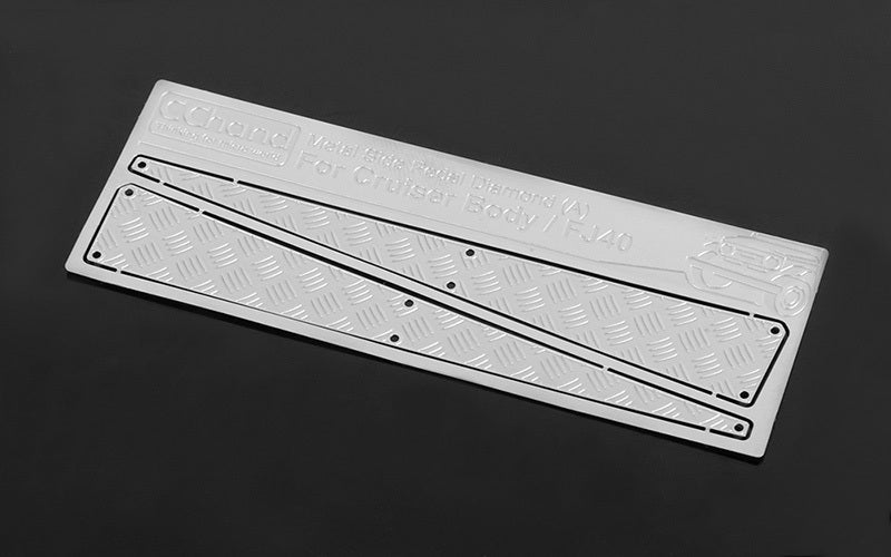VVV-C0134 Metal Side Diamond (A) Plates for RC4WD Cruiser Body (Silver) RC 4WD