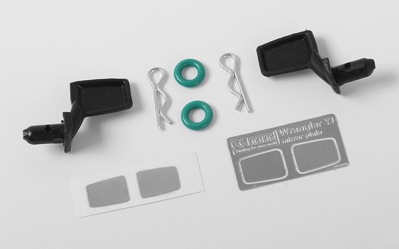 VVV-C0165 Rubber Mirror for Tamiya CC01 Wrangler RC 4WD