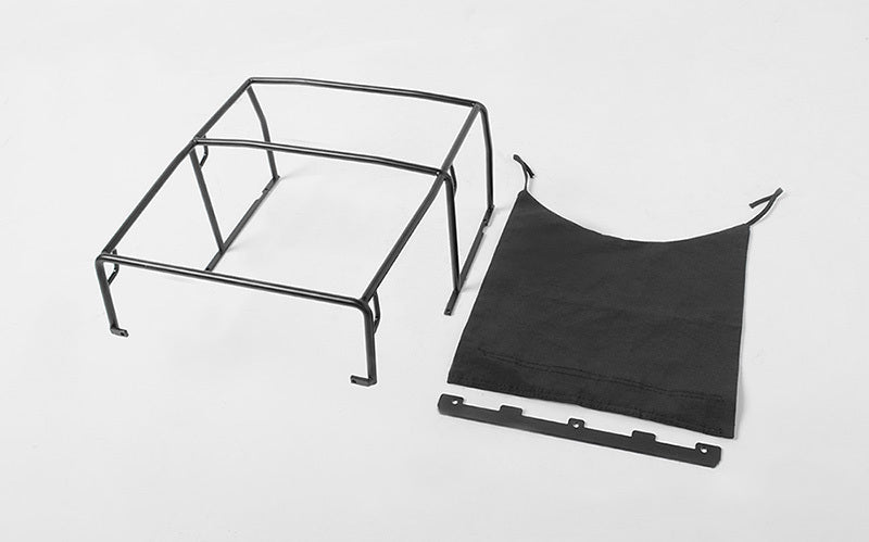 VVV-C0221 Tube Roll Bar with Fabric Shade for RC4WD Gelande II Cruiser RC 4WD