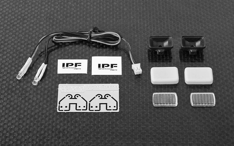 VVV-C0229 1/10 Square IPF Lights w/LED RC 4WD