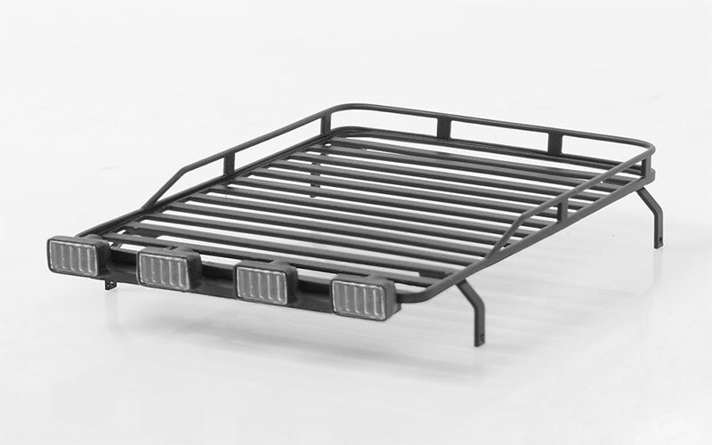 VVV-C0279 Roof Rack with Light Pods for 1/18 Gelande D90 (Black) RC 4WD