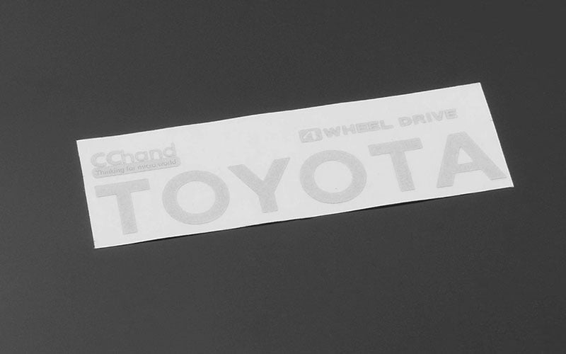 VVV-C0290 Metal Rear Emblem for TF2 Mojave Body (White) RC 4WD