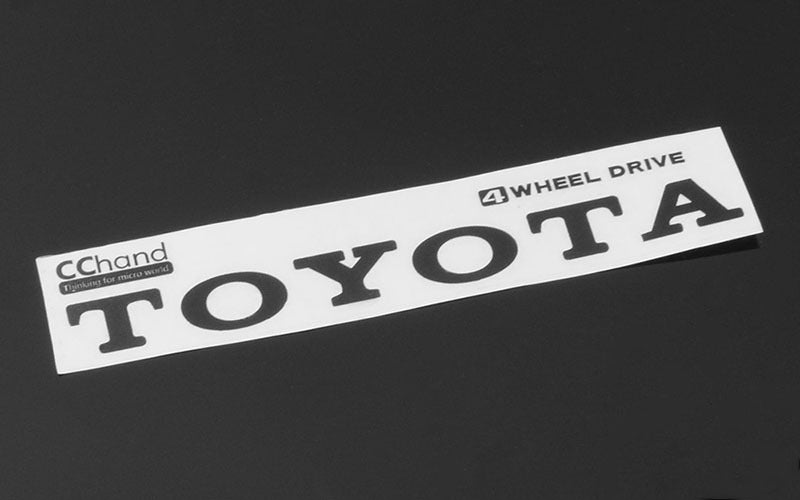 VVV-C0293 Metal Vintage Rear Emblem for TF2 Mojave Body (Black) RC 4WD
