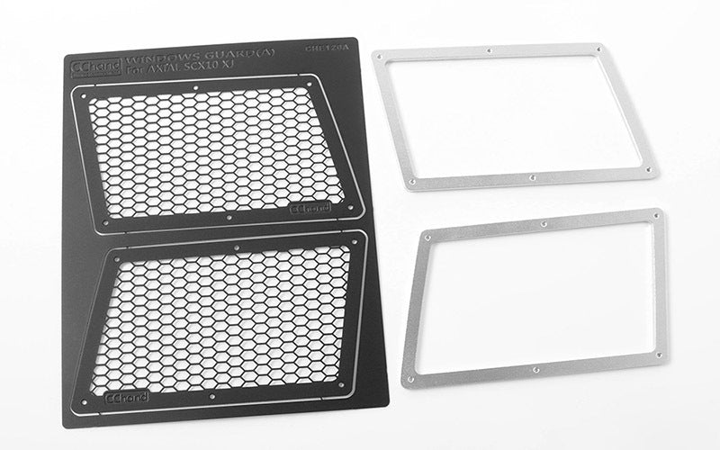 VVV-C0306 Rear Window Guards for Axial SCX10 XJ (Style A) RC 4WD