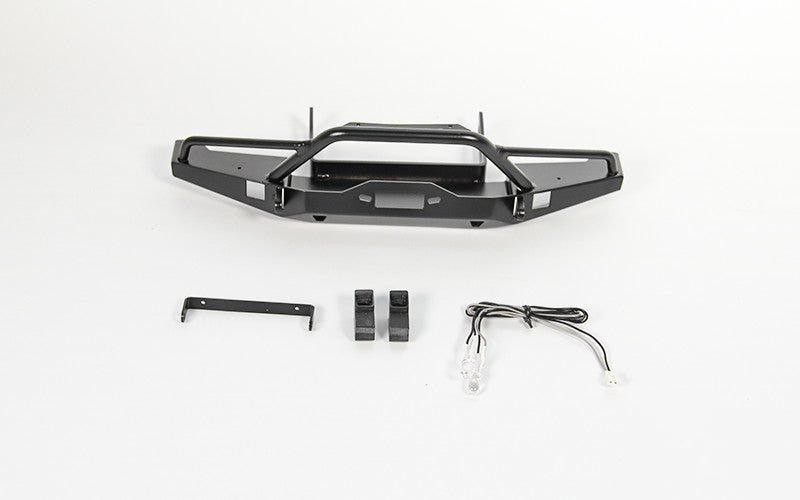 VVV-C0331 Solid Front Bumper for Axial SCX10 II XJ (Black) RC 4WD