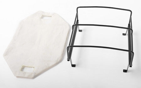 VVV-C0393 Bed Soft Top w/Cage for RC4WD Mojave II Four Door (White) RC 4WD