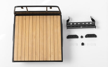 VVV-C0394 Wood Flatbed for Mojave II Four Door Body Set RC 4WD