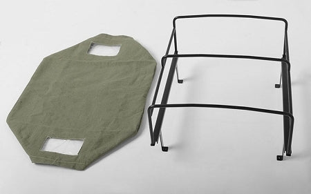 VVV-C0403 Bed Soft Top w/Cage for Land Cruiser LC70 (Green) RC 4WD