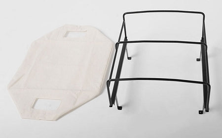 VVV-C0405 Bed Soft Top w/Cage for Land Cruiser LC70 (White) RC 4WD