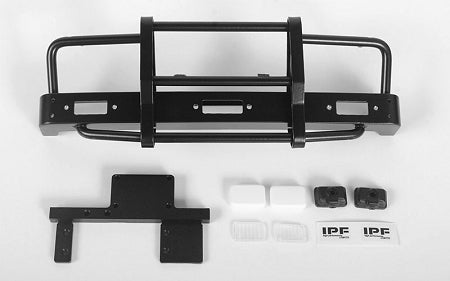 VVV-C0434 Kangaroo Front Bumper w/Lights for Mojave II 2/4 Door Body Set (Black) RC 4WD