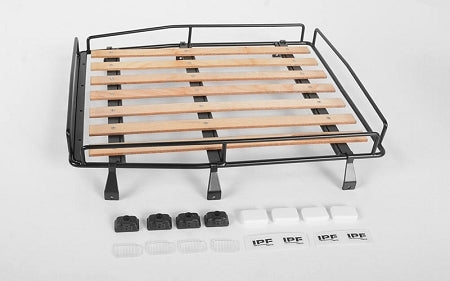 VVV-C0437 Wood Roof Rack w/Lights for RC4WD Cruiser Body RC 4WD