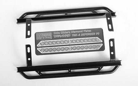 VVV-C0448 Rook Metal Side Sliders for Traxxas TRX-4 RC 4WD