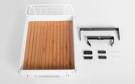 VVV-C0457 Kober Rear Bed w/Tire Holder for RC4WD TF2 LWB Toyota LC70 (White) RC 4WD