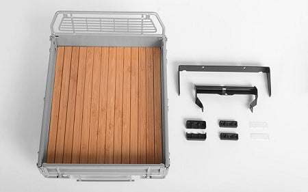VVV-C0459 Kober Rear Bed w/Tire Holder for RC4WD TF2 LWB Toyota LC70 (Silver) RC 4WD