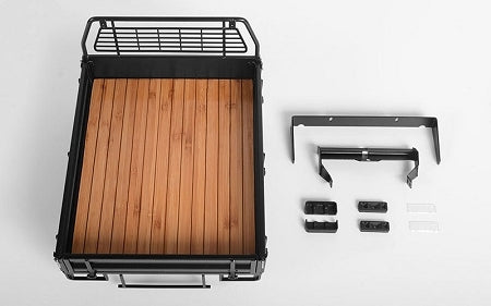 VVV-C0461 Kober Rear Bed w/Tire Holder for RC4WD TF2 LWB Toyota LC70 (Black) RC 4WD