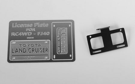 VVV-C0463 Front License Plate System for RC4WD G2 Cruiser RC 4WD