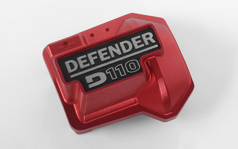 VVV-C0480 Defender D110 Diff Cover for Traxxas TRX-4 (Red) RC 4WD