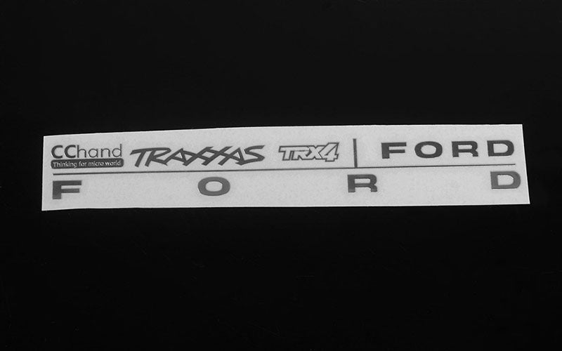 VVV-C0489 Front Metal Emblem for Traxxas TRX-4 '79 Bronco Ranger XLT RC 4WD