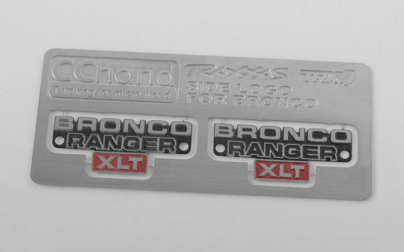 VVV-C0495 Side Metal Emblem for Traxxas TRX-4 '79 Bronco Ranger XLT RC 4WD
