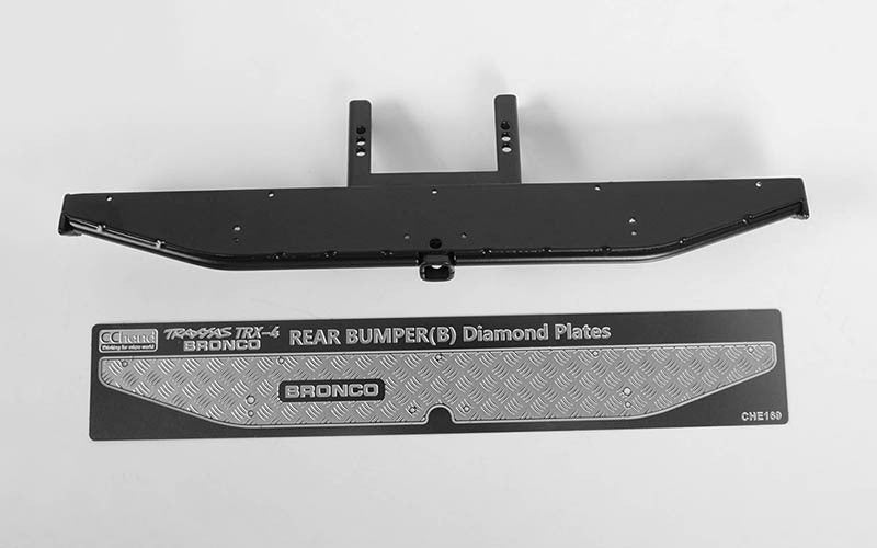VVV-C0510 KS Rear Bumper for Traxxas TRX-4 '79 Bronco Ranger XLT (Black) RC 4WD