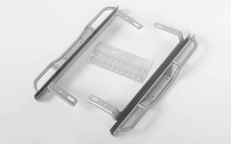 VVV-C0513 Ranch Side Step Sliders for Traxxas TRX-4 '79 Bronco Ranger XLT (Silver) RC 4WD