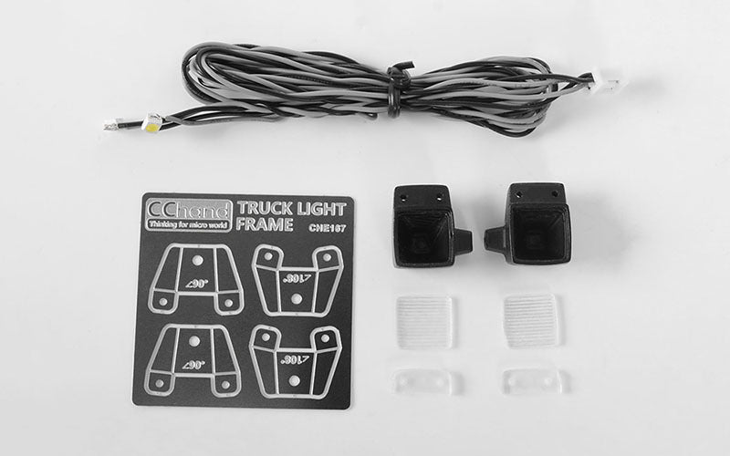 VVV-C0526 Square Work Lights for Mercedes-Benz Arocs 3348 6x4 Tipper Truck RC 4WD