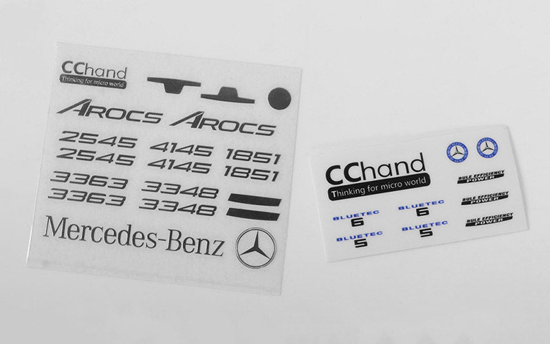 VVV-C0530 Emblems Set for Mercedes-Benz Arocs 3348 6x4 Tipper Truck RC 4WD