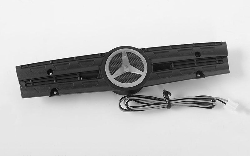VVV-C0531 Grill Logo W/Light for Mercedes-Benz Arocs 3348 6x4 Tipper Truck (A) RC 4WD