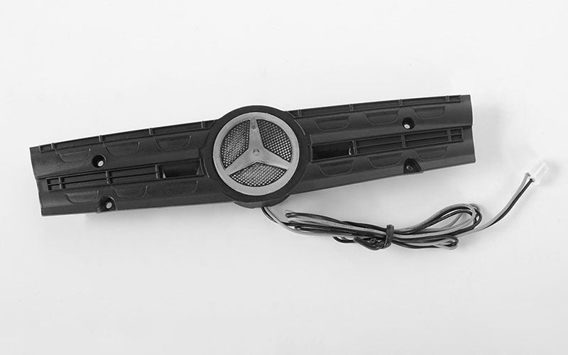 VVV-C0532 Grill Logo W/Light for Mercedes-Benz Arocs 3348 6x4 Tipper Truck (B) RC 4WD
