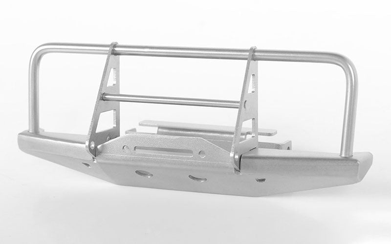 VVV-C0548 Steel Front Winch Bumper for 1/18 Gelande II RTR W/BlackJack Body (Silver) RC 4WD