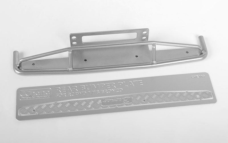 VVV-C0551 Steel Rear Bumper for 1/18 Gelande II RTR W/BlackJack Body (Silver) RC 4WD