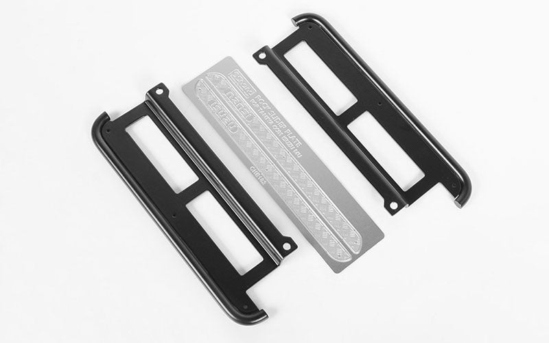 VVV-C0572 Rook Metal Side Sliders for Tamiya 1/10 Isuzu Mu Type X CC-01 (Black) RC 4WD