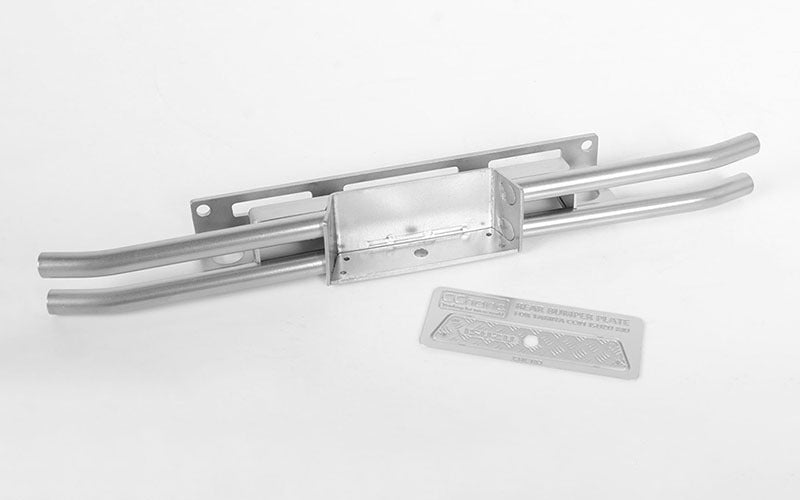 VVV-C0574 Steel Tube Rear Bumper for Tamiya 1/10 Isuzu Mu Type X CC-01 (Silver) RC 4WD