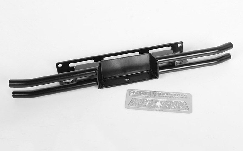 VVV-C0575 Steel Tube Rear Bumper for Tamiya 1/10 Isuzu Mu Type X CC-01 (Black) RC 4WD