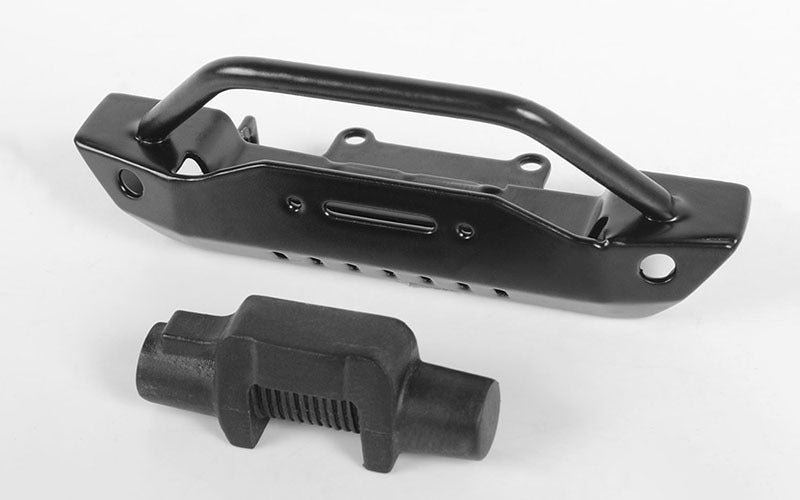 VVV-C0582 Steel Stinger Front Bumper W/Plastic Winch for 1/18 Gelande II RTR W/Black Rock Body (Black) RC 4WD