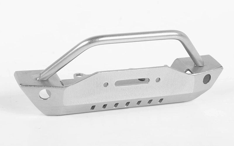 VVV-C0583 Steel Stinger Front Bumper for 1/18 Gelande II RTR W/Black Rock Body (Silver) RC 4WD