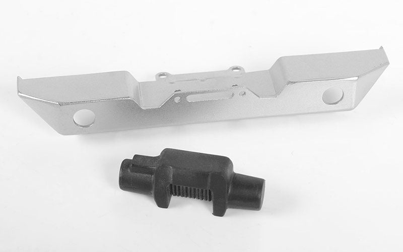 VVV-C0588 Eon Metal Front Bumper w/Plastic Winch for 1/18 Gelande II RTR w/Black Rock Body (Silver) RC 4WD