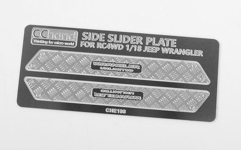 VVV-C0595 Metal Side Diamond Plates for 1/18 Gelande II Black Rock RC 4WD